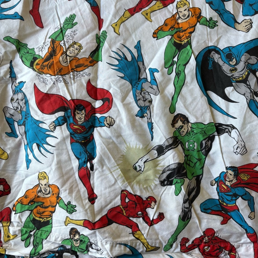 Pottery Barn kids Justice League Super Hero Queen Duvet cover and pillow case